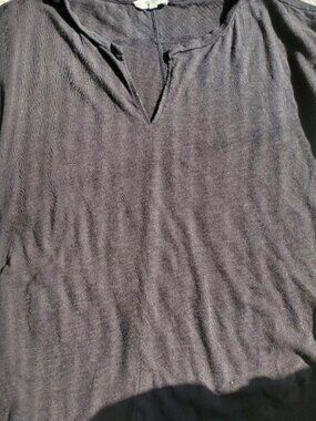 Madewell cotton size S black v-neck tee shirt